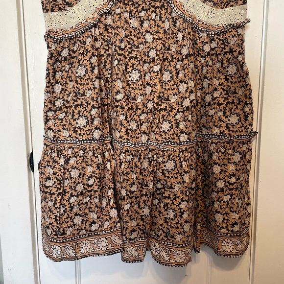 Sea New York Brown and Cream Dress with Lace Detail - Picture 10 of 12